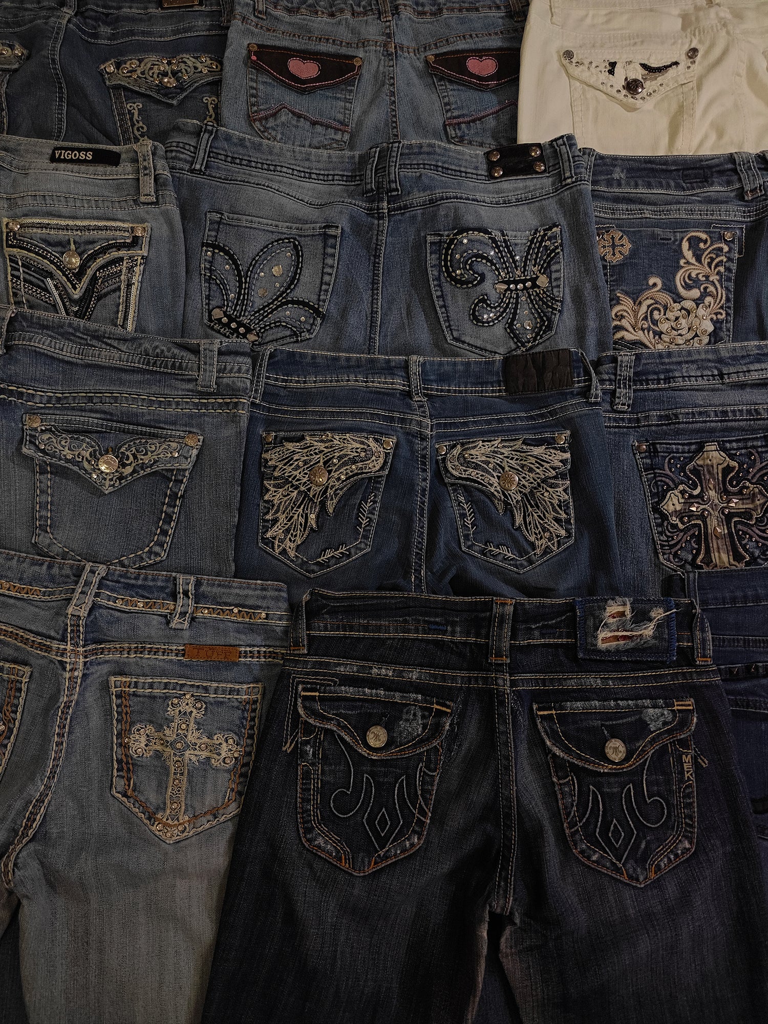 Y2K embroidery Jeans